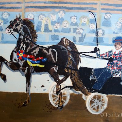 Saddlebred with cart